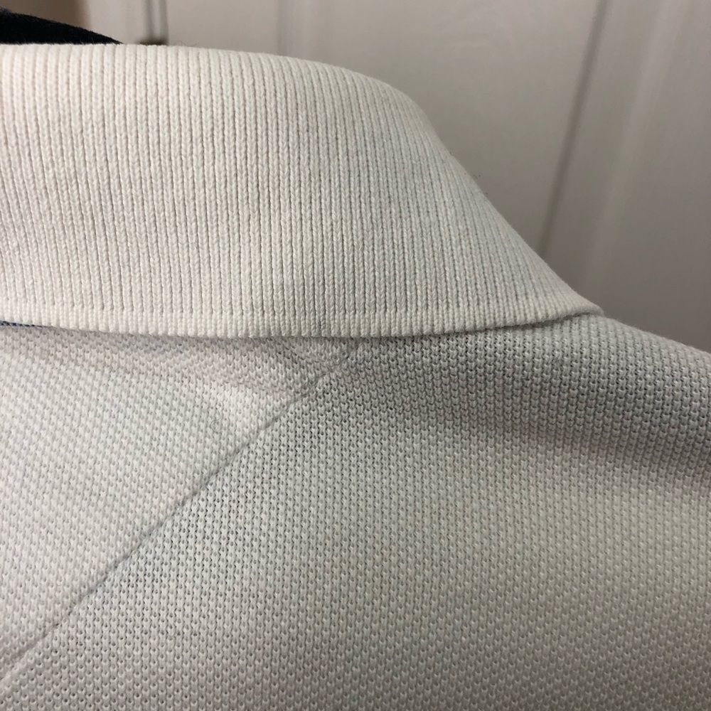 Tommy Hilfiger white shirt sleeve two button polo shirt, size medium - Picture 9 of 11